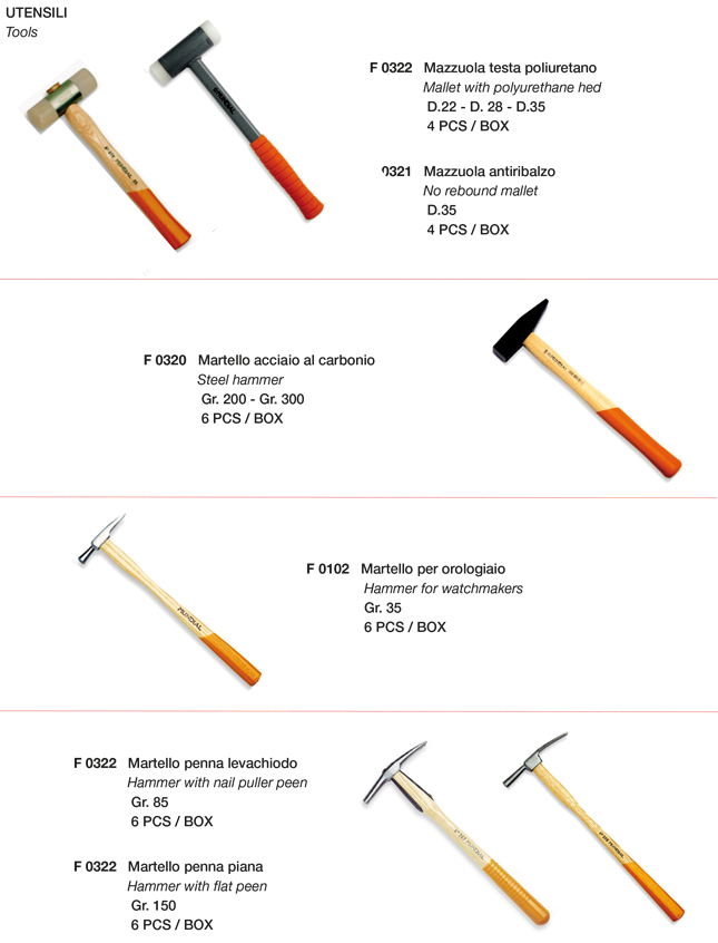 Utensili per tapezziere - Tools for upholsterers